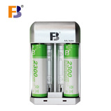 FB/沣标 5号充电电池套装 智能充电器+2节5号2300mAh可充电池正品