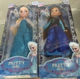 冰雪奇缘艾莎安娜Frozen迪士尼公主娃娃套装礼盒女孩玩具包邮