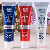 韩国正品 爱茉莉麦迪安86% 美白牙膏 强效清除牙垢去渍去口腔异味