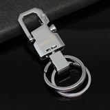 欧美达正品创意腰挂扣双环汽车钥匙扣高档钥匙链简约大气挂件礼物