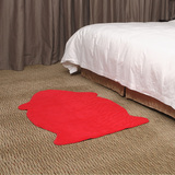 中式 红色可爱 可水洗 家用卧室地垫地毯 入户 进门垫玄关垫楼梯