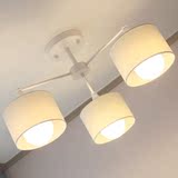 现代简约布艺创意吸顶灯 韩式个性北欧客厅卧室餐厅书房灯具LED