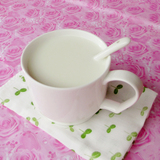 纯白色骨瓷咖啡杯牛奶早餐杯创意麦片/红茶杯简约陶瓷水杯