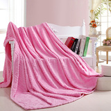 纯色珊瑚绒毛毯双人加厚法兰绒毯子床单人学生午睡空调盖毯金貂绒