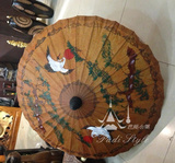 特价泰国手工艺品 清迈纯手工彩绘雨伞油纸伞 泰国雨伞 壁饰