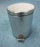 3L,5L12L垃圾桶家用时尚卫生间厨房脚踏杂物筒欧式不锈钢圆砂光