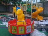 幼儿园儿童塑料转椅大象转椅12座大型玩具户外转椅儿童健身玩具