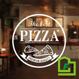 pizza比萨披萨墙贴 西餐厅快餐店咖啡馆装饰玻璃门贴欧式橱窗贴纸