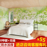 大型壁画手绘花卉墙纸 卧室客厅电视背景墙壁纸 3d立体无纺布壁纸