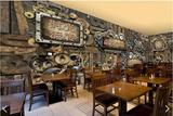3D欧式复古music字母音响壁纸ktv咖啡馆餐厅酒吧背景墙纸大型壁画