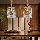 北欧复古创意小鸟吊灯中式餐厅茶楼咖啡厅卧室中国风铁艺吊灯