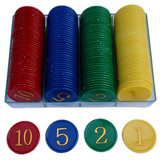 特价 160片筹码 玩麻将 游戏代币 塑料 筹码牌子 塑料币 筹码币