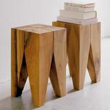 创意个性家具设计师实木矮凳子茶几边桌边几精品简约时尚木桩椅