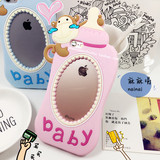 韩国可爱BABY猴子奶瓶奶嘴iphone6s手机壳苹果6plus硅胶保护软壳