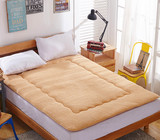 加厚榻榻米羊羔绒床垫学生宿舍海绵垫被单人双人1.5m1.8米床褥子