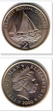 卖硬币的小火柴 欧洲 马恩岛 2便士 老年女王 帆船版 26mm铜钢币