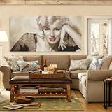 玛丽莲·梦露画 客厅卧室装饰画 高端人物无框画 沙发墙画单幅画