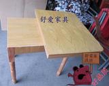 冲冠舒爱家具转台 夹板餐桌 实木餐台 木头饭桌 折叠桌面 方台可
