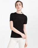 西班牙代购 Zara 女士短袖针织衫0367/004 0367004