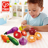 德国Hape蔬菜水果切切乐 过家家玩具 厨房食物儿童玩具 仿真设计