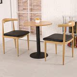 仿实木复古桌椅咖啡厅桌椅奶茶甜品店桌椅酒吧椅西餐厅餐桌椅字