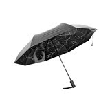 超强防晒小黑伞星座晴雨伞/防紫外线黑胶遮阳折叠自动伞/晴雨两用