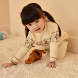 2014新款婴幼儿毛衣套装韩版打底女童羊毛衫针织衫中小婴幼童衣服