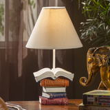 欧式复古风书本台灯 创意英伦书房假书学习灯具 美式卧室床头灯
