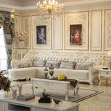 欧式真皮沙发组合客厅转角美式法式皮艺小户型实木家具头层牛皮