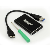 KingSpec/金胜维 半高全高mSATA SSD转USB3.0 mini固态移动硬盘盒
