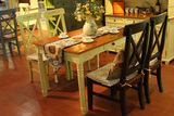 外贸欧式田园乡村地中海风格提花餐垫桌旗桌布蓝向日葵长度可订制