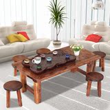 实木茶几简约现代茶桌椅组合功夫茶几茶台茶艺桌创意可折叠小家具