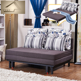 布艺沙发床可折叠推拉床1.8小户型多功能沙发1.5 米客厅两用拆洗