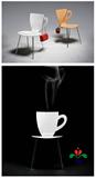 经典定制创意咖啡杯椅子 休闲豪华商业椅 艺术椅 时尚休闲椅