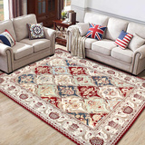 热卖欧式美式地毯东南亚风 客厅茶几地毯布艺 卧室薄款地毯可机洗