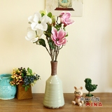 仿真玉兰花 客厅装饰插花假花 餐桌摆放花卉 绢花单支
