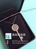 【美国正品代购】明星同款 Tiffany Petals Key铂金钻石钥匙项链