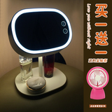 MUID可充电式LED化妆镜台灯创意储物多功能镜子送女友闺蜜礼品
