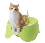【猫用品专卖】日本Richell利其尔 节约猫用坐式猫砂盆  猫厕所