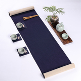 茶席麻布 禅意 布艺桌旗现代中式日式欧式棉麻布桌布功夫茶垫特价