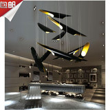 LED美式乡村吧台吊灯创意个性餐厅客厅别墅工业艺术吊灯具铝材