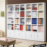 全套包邮 大书柜书架自由组合柜 韩式简易单个书柜简易储物柜书橱