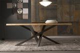 LOFT铁艺欧式餐桌办公桌工作桌实木会议桌咖啡桌原木书桌洽谈桌