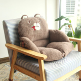 日本猫咪加厚秋冬办公室坐垫椅垫榻榻米地板软垫靠背垫