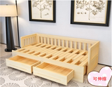 新款实木沙发床小户型可折叠坐卧两用书房客厅沙发床1.5米1.8米