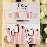 现货 美国代购 Dior迪奥变色唇膏+丰唇蜜小样 试用卡 0.4g*2 带刷