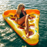 包邮正品水上充气披萨浮排火烈鸟天鹅浮床浮排气垫浮板床水上浮岛