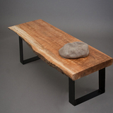 定制实木餐桌椅组合咖啡桌简约现代小桌子长方形茶几原木写字书桌