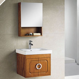 正品实木浴室柜 欧式吊柜带镜柜组合 橡木浴室柜组合DL28