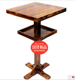 实木碳化桌椅 户外桌椅 吧桌椅  庭院桌椅   酒吧桌凳 防腐木
